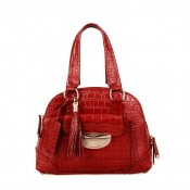 Lancel Sac Pas Cher Adjani Croco Rouge